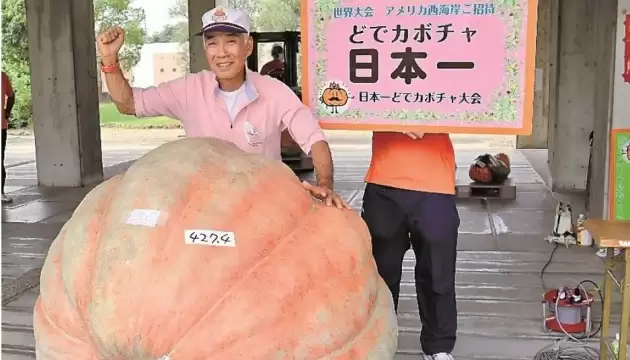 Гарбуз вагою майже 430 кілограмів став переможцем змагань у Японії