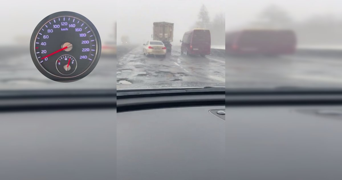 "То яма, то канава": в сети показали состояние международной трассы Киев-Одесса (видео)