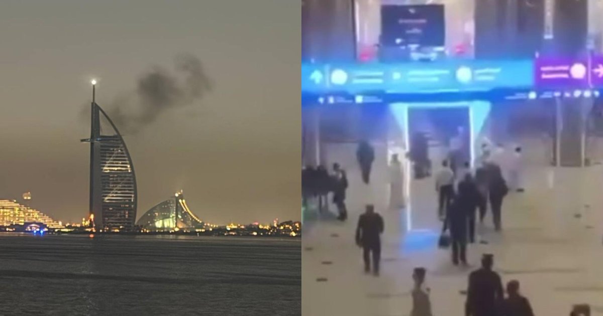 Иран массированно атакует Дубай: "Шахеды" попали по аэропорту и известному отелю, вспыхнул пожар (фото, видео)