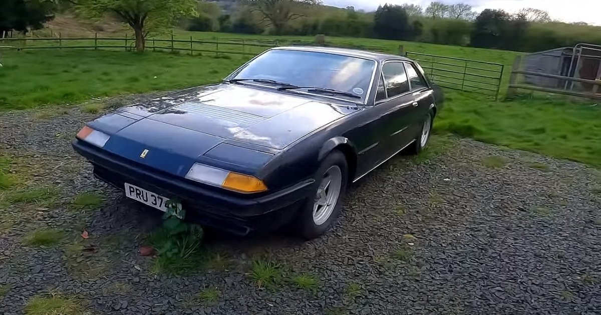 Редкий Ferrari 70-х простоял 33 года заброшенным в сарае (видео)
