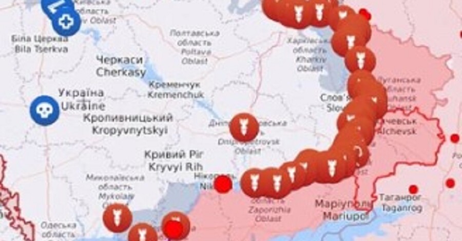 Карта боевых действий в Украине: 06.05.2024