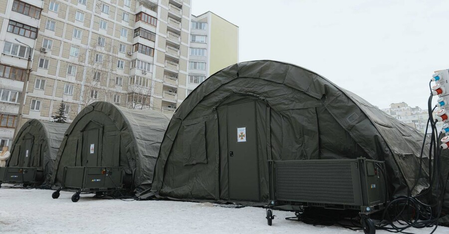 На Троещине, где самая сложная ситуация со светом, развернули палаточные городки