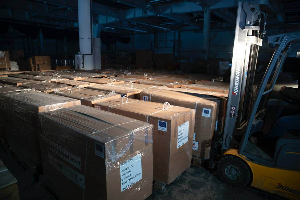 До Києва прибула партія генераторів від ЄС