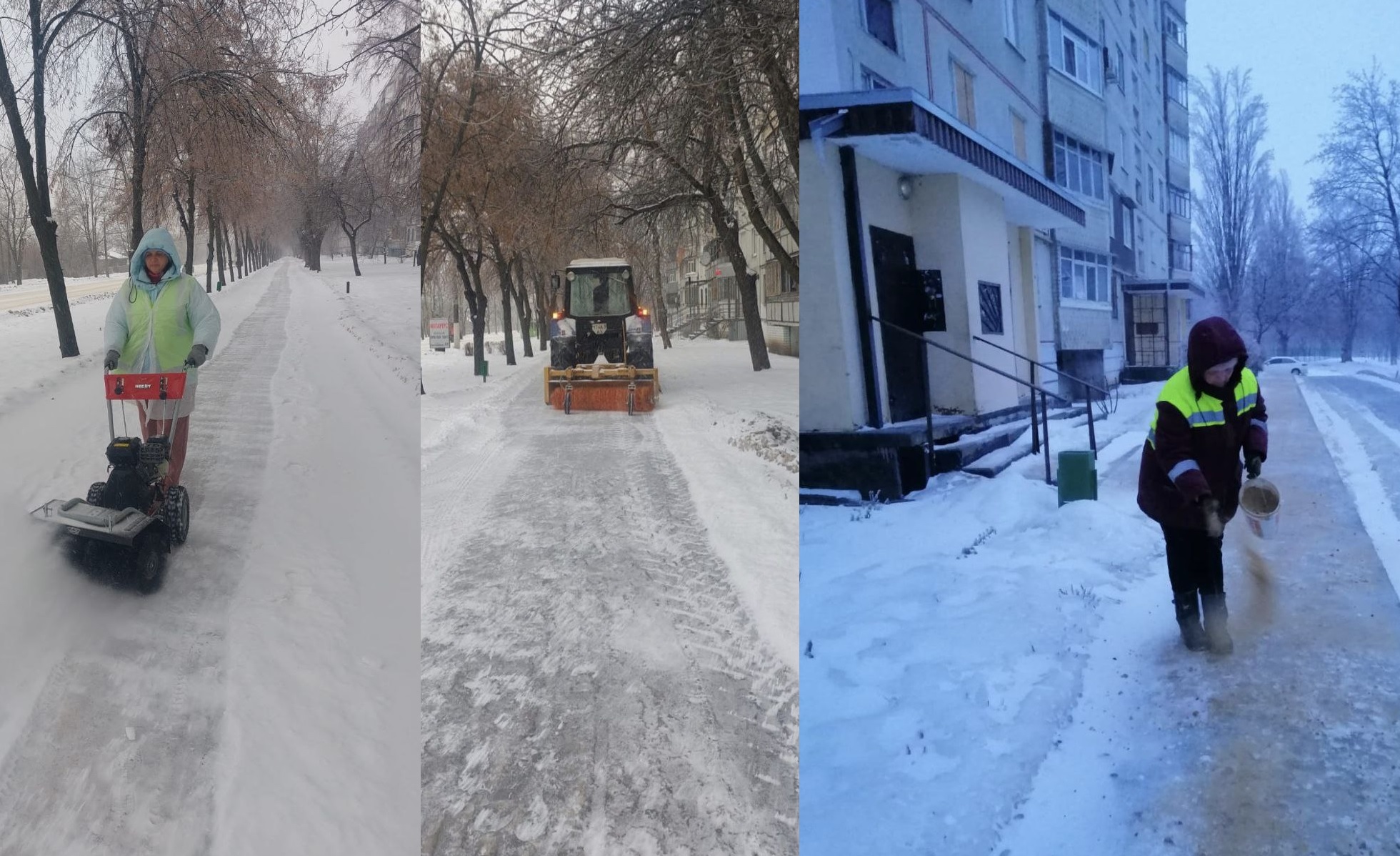 Ледяной дождь сменился снегом: обстановка в Харькове и на дорогах (видео)