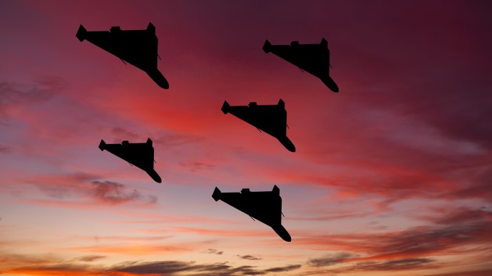 В одном из районов Харькова упал вражеский беспилотник