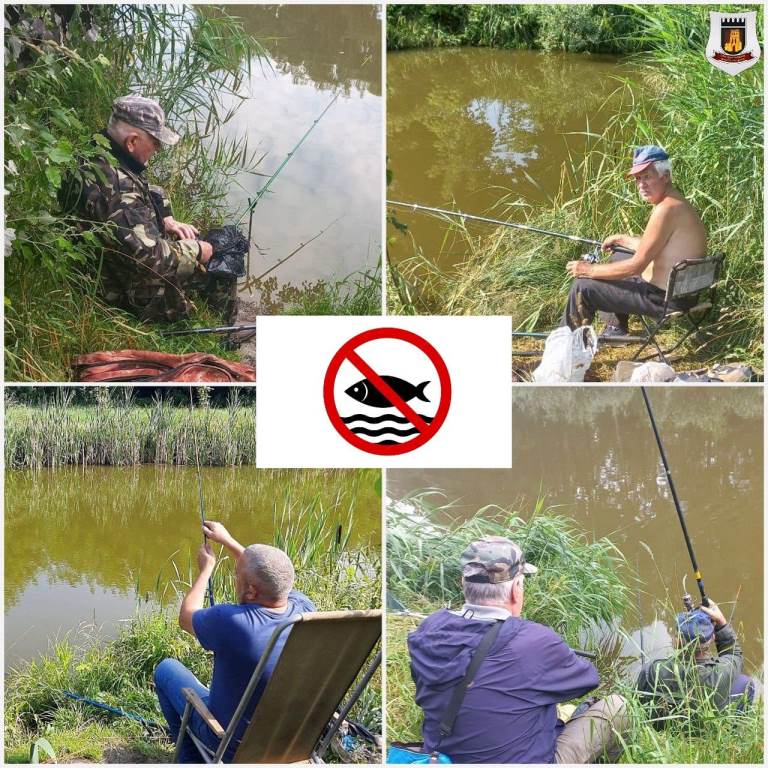 Муніципали нагадують лучанам про заборону риболовлі у парку