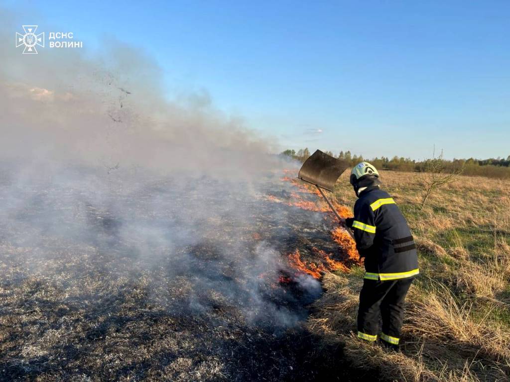 На Камінь-Каширщині рятувальники ліквідовують пожежу торфу