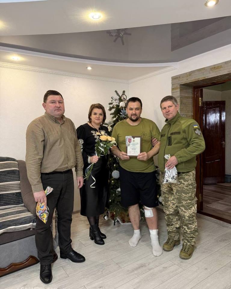 Ветеран із Мар’янівської громади отримав відзнаку «Золотий Хрест»