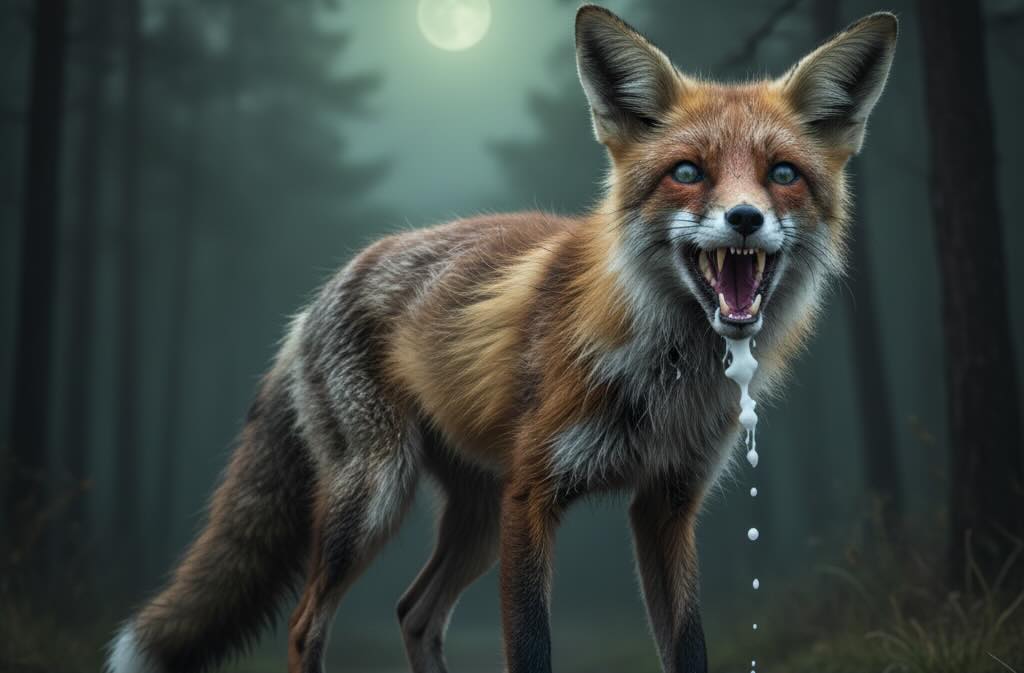 Скажена лисиця покусала чоловіка біля Сум