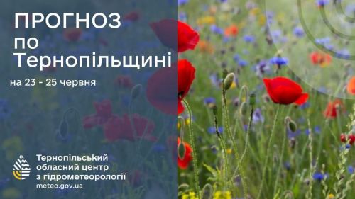 Сонце, невеликі дощі та поривчастий вітер очікуються найближчими днями по Тернопільській області