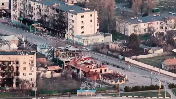 "Місто, яке росіяни перетворили на привид": Морські піхотинці показали, як виглядають окуповані Олешки (відео)