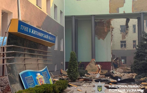 Удар РФ по Житомиру: загинули двоє поліцейських, щонайменше 20 людей постраждали, - Нацполіція. ФОТО+ВІДЕО