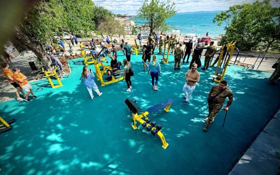 В Одесі на Трасі здоров’я відкрили новий інклюзивний спортмайданчик (фото)