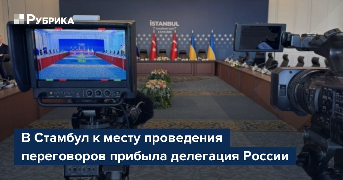 В Стамбул к месту проведения переговоров прибыла делегация России