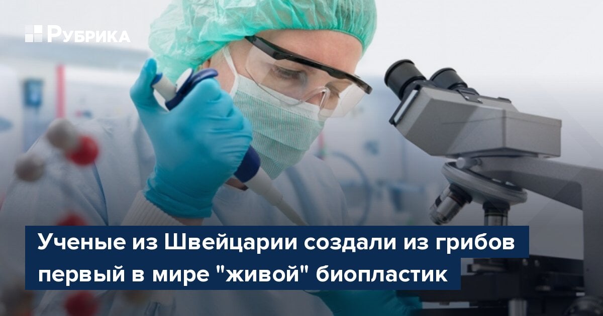 Ученые из Швейцарии создали из грибов первый в мире "живой" биопластик