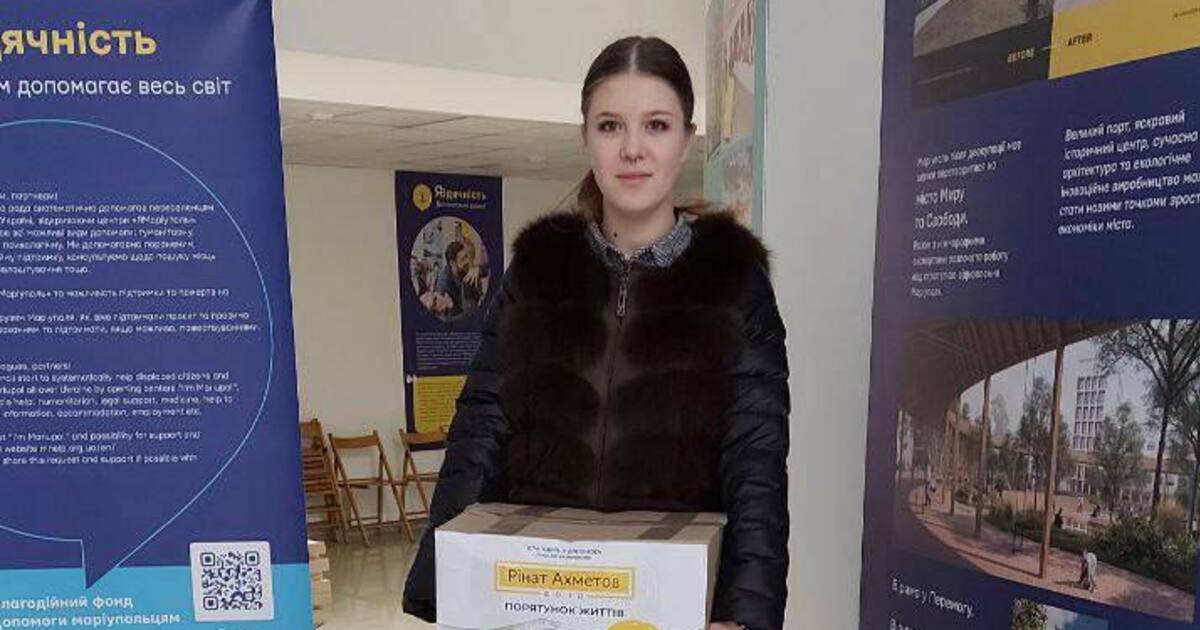 Переселенцы в Одессе получили гигиенические наборы от Фонда Ахметова