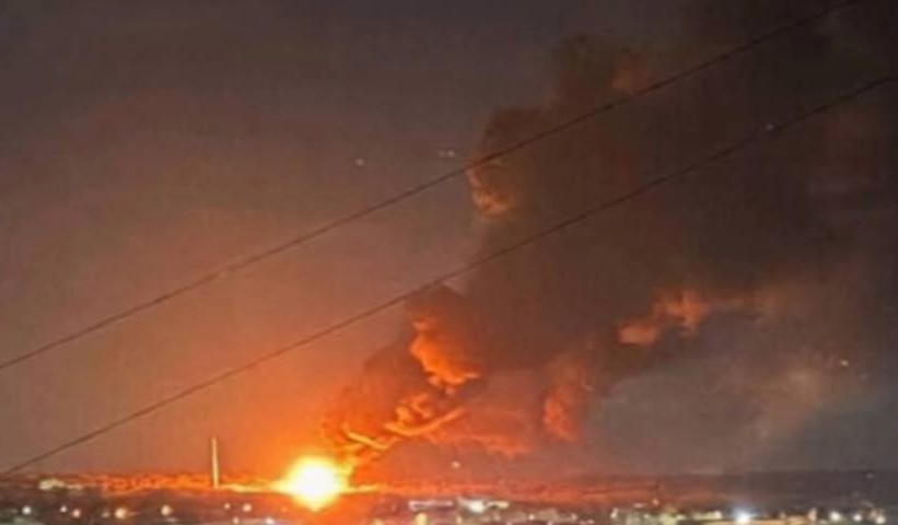 Сили безпілотних систем вдарили по нафтобазі в окупованому Луганську