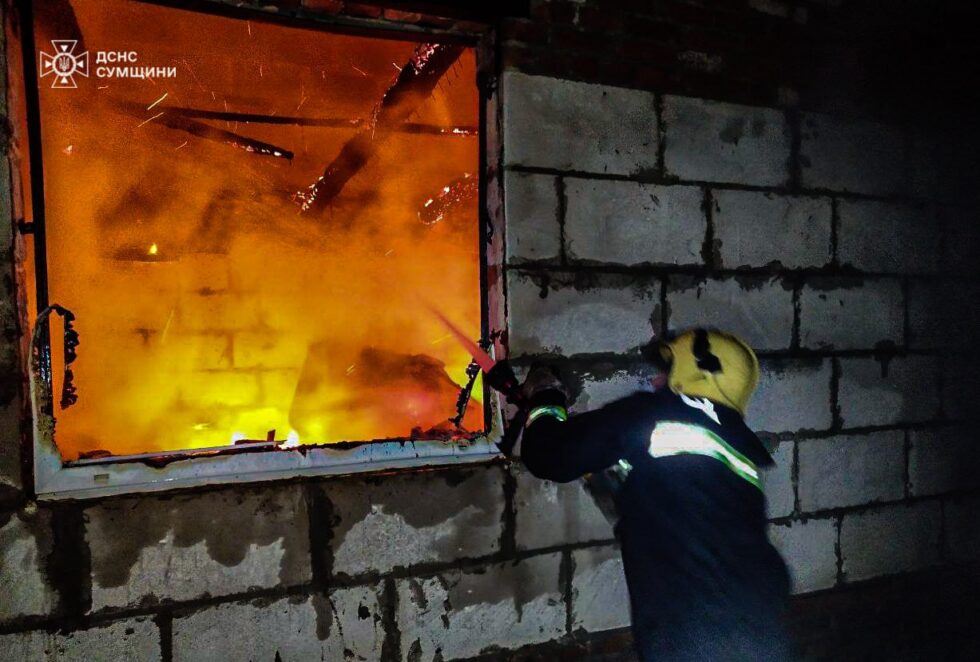 У Верхній Сироватці під Сумами горіла лазня