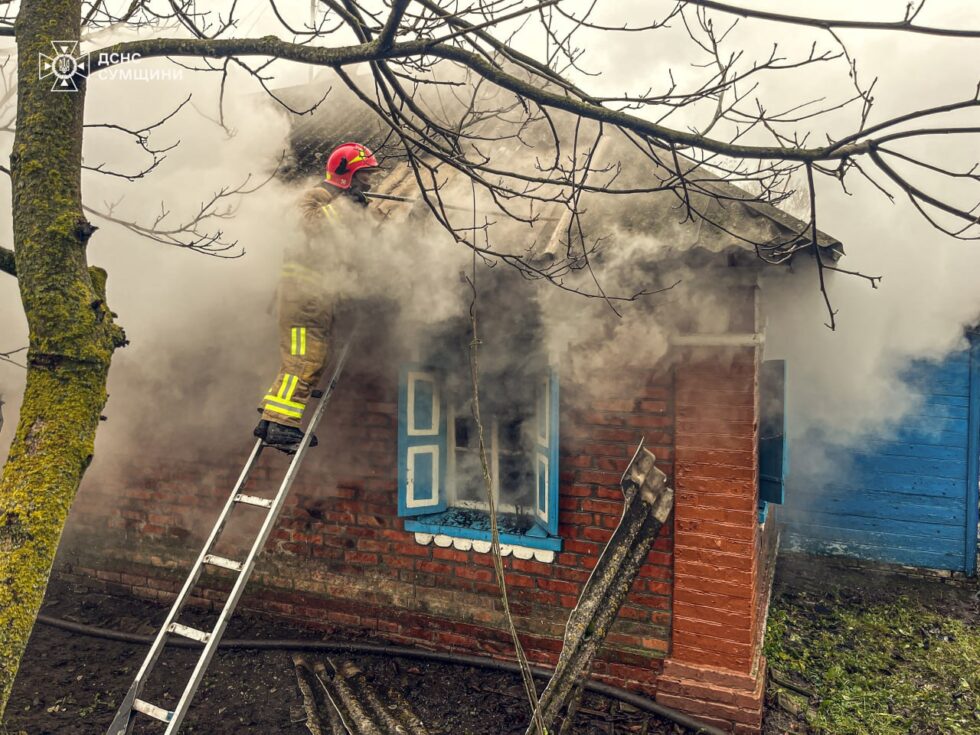 На Сумщині на пожежі в житловому будинку загинула жінка