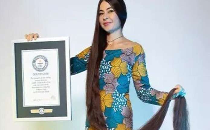 Українка встановила рекорд із найдовшого волосся на планеті