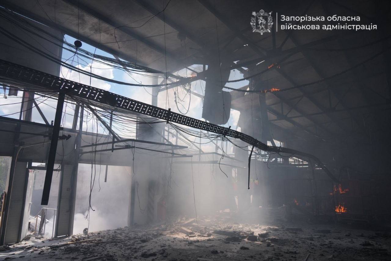 У Запоріжжі пошкоджено поштовий термінал
