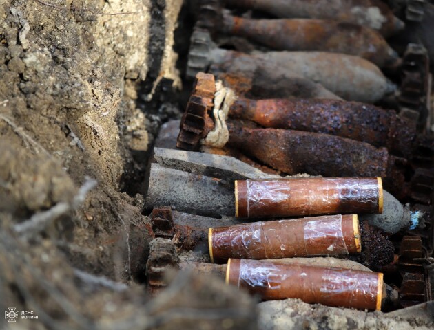На Волині знайшли схрон із боєприсами (Фото)