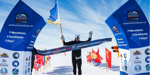 Чоловік із Полтави за тиждень пробіг сім марафонів на семи континентах