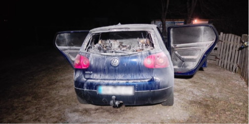На Волині вандал підпалив авто (фото)