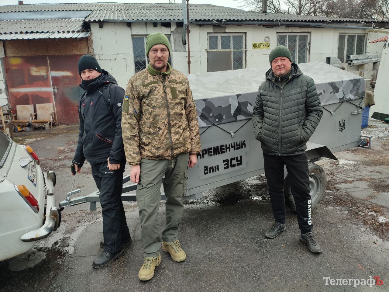 Кременчуцькі волонтери відправили на фронт вже 200 причепів та понад 2000 мобільних буржуйок