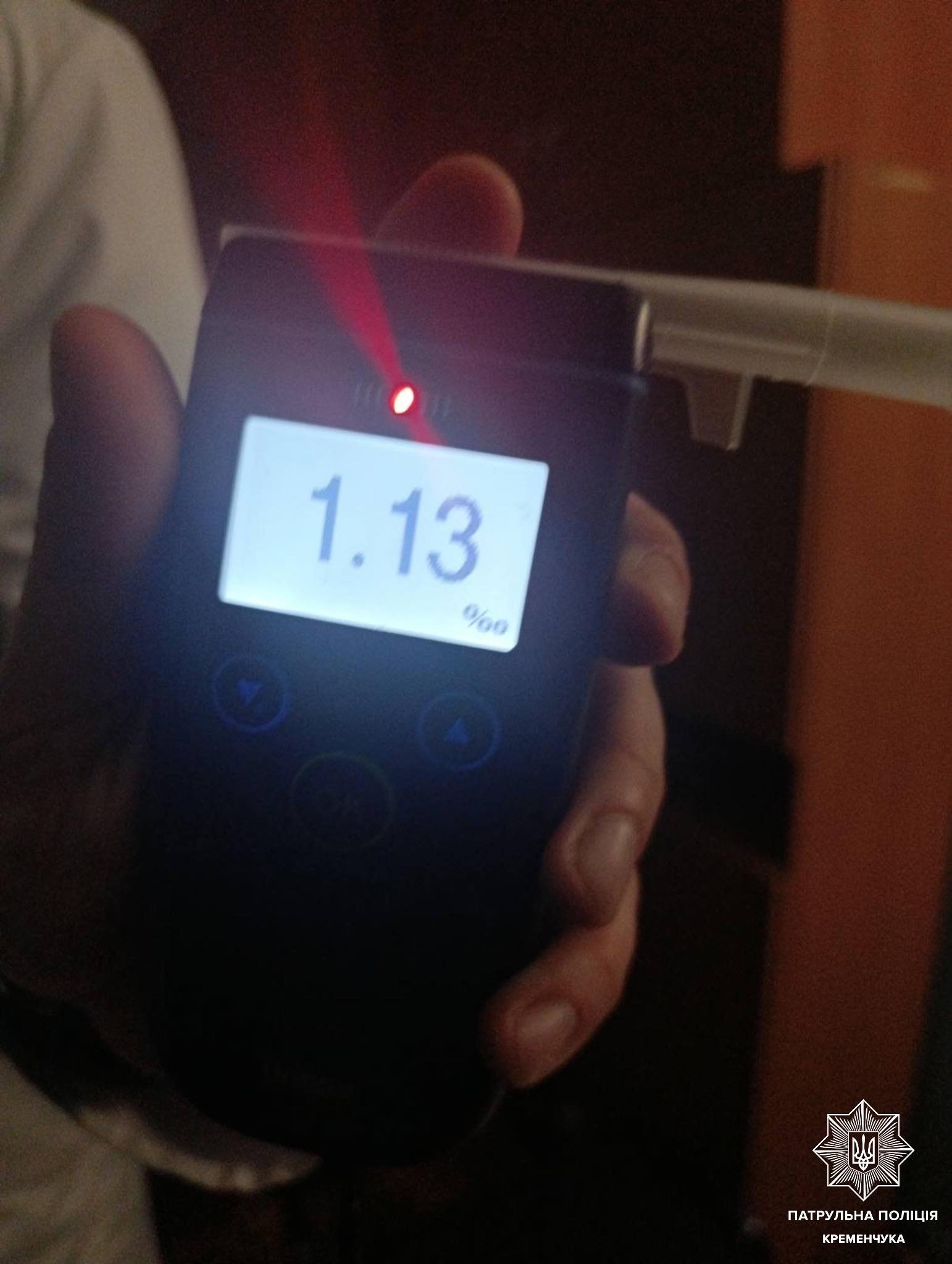 Учора в Кременчуці патрульні виявили п’ятьох нетверезих водіїв