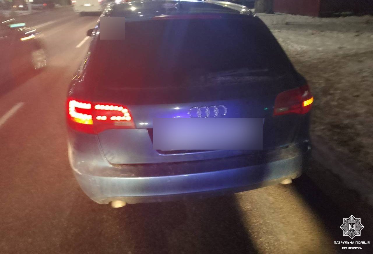 Патрульні Кременчука розшукали водія який утік з місця ДТП
