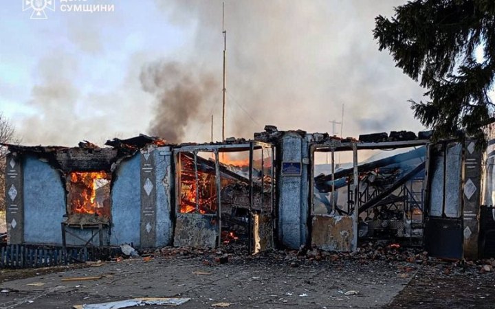Росіяни знищили пожежне депо на Сумщині