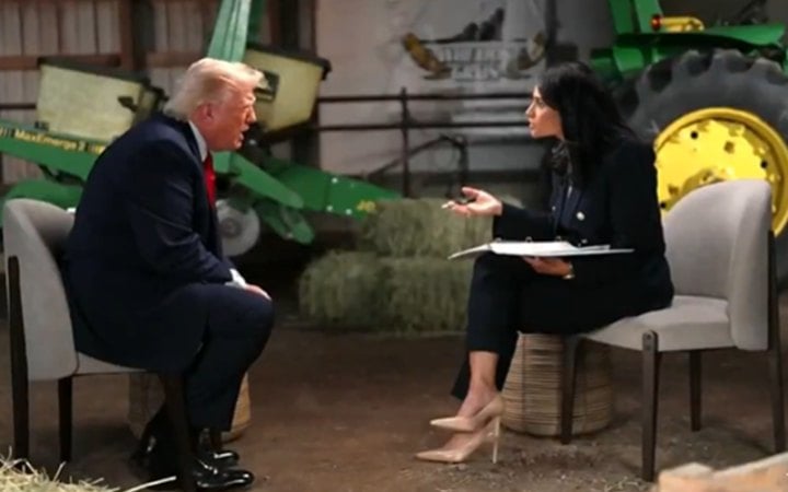 Трамп нагримав на журналістку NBC News та пішов посеред інтерв’ю