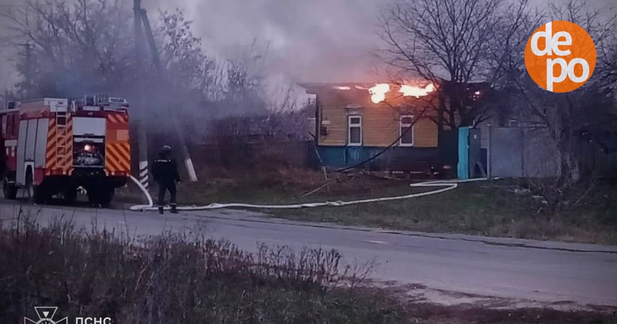 На Чернігівщині через атаку дрона сталася пожежа