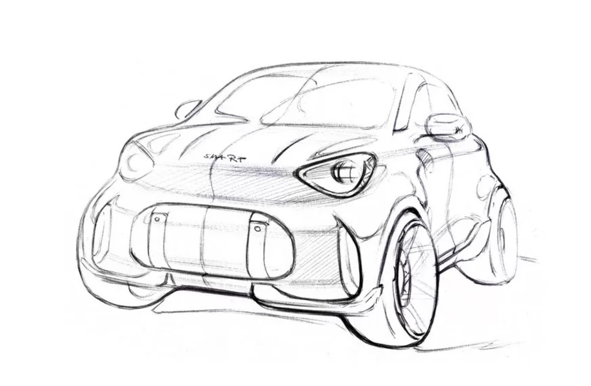 Електромобіль Smart Fortwo показали на офіційних зображеннях