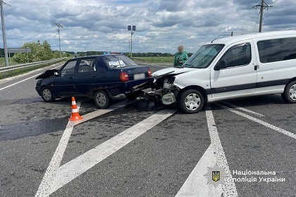 Одна людина травмувалася у зіткненні двох авто на Золотоніщині