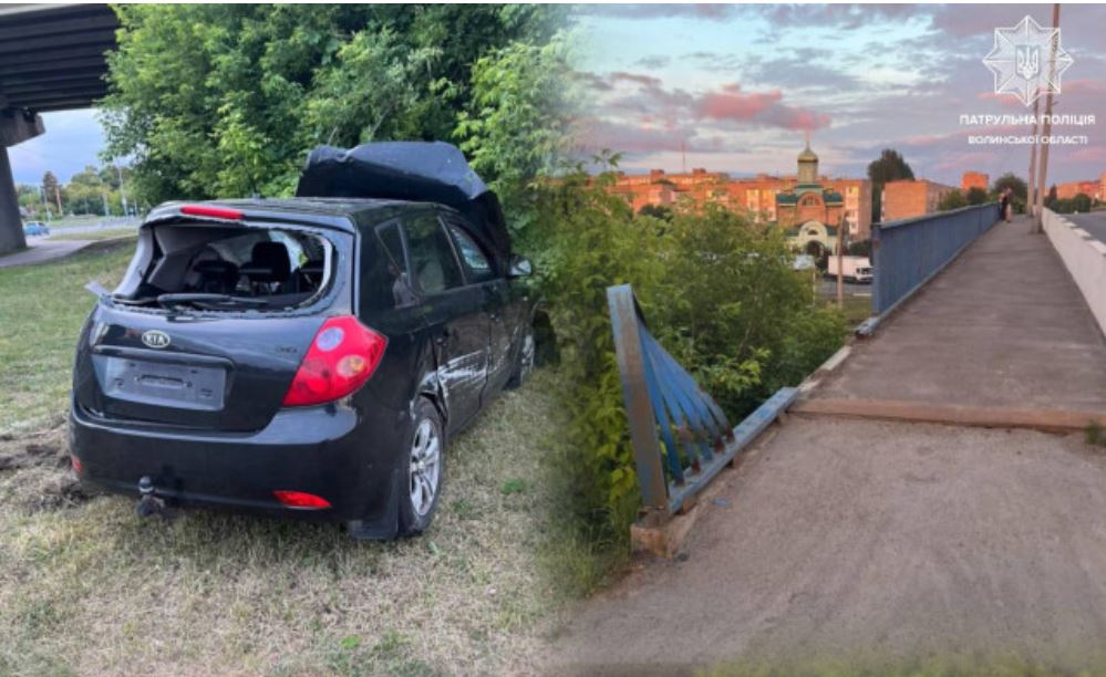 П’яним на авто злетів з мосту на Ківерцівській: як суд покарав винуватця ДТП у Луцьку