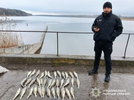На Кіровоградщині поліцейські викрили факт незаконного вилову риби