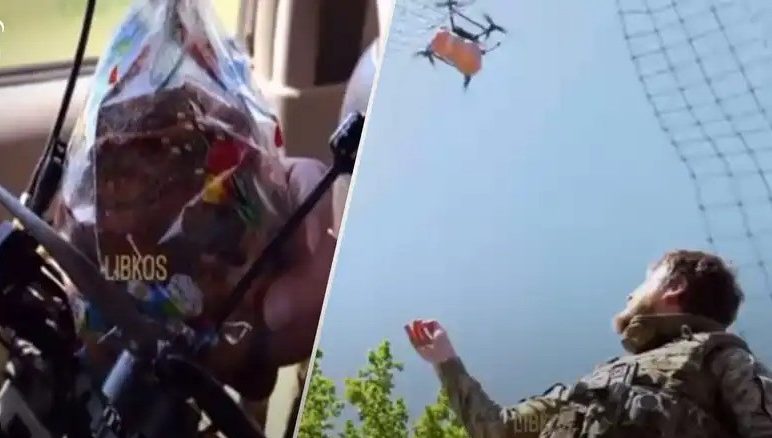 Милість дня: українські бійці дронами відправили паски побратимам у Кринки (відео)
