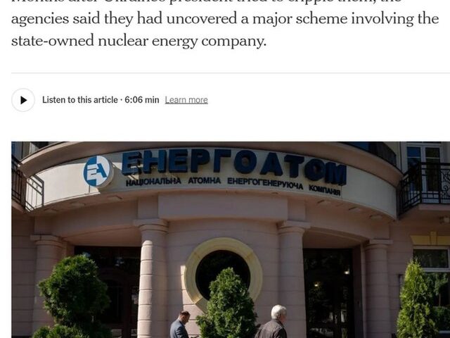 Від обіцянок до розслідувань: NYT пише, що Зеленський стикається з корупцією навіть під час свого правління, а антикорупційні органи посилюють контроль