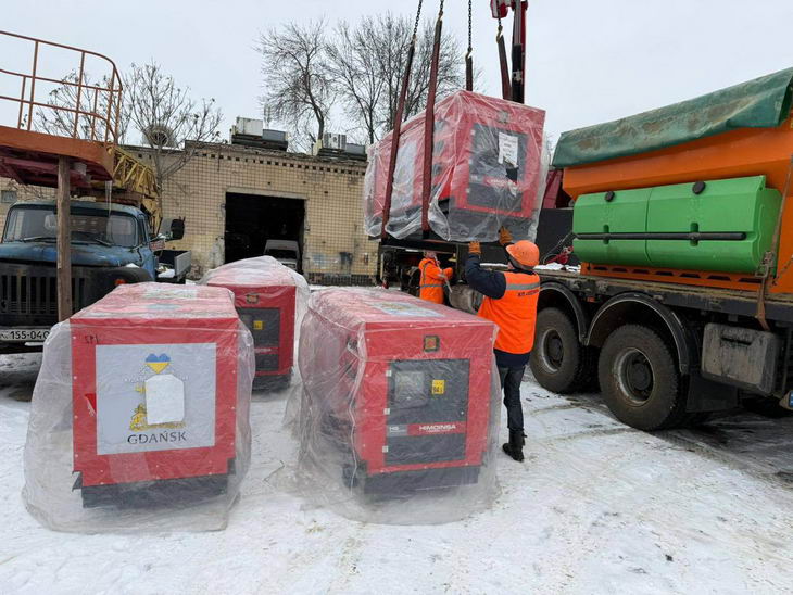 Одеса отримала допомогу від Гданська та Гейдельберга – потужні генератори