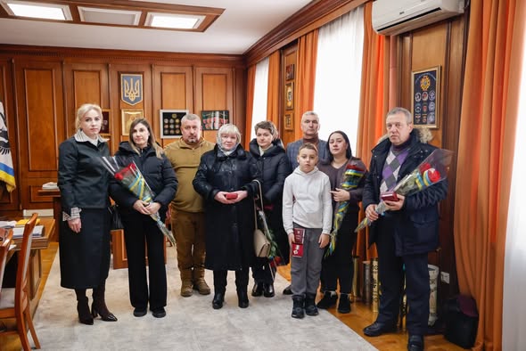 На Прикарпатті вручили державні нагороди сім’ям загиблих Героїв