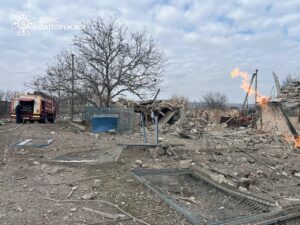 Палали будинок, гараж та авто внаслідок російських ударів по Запорізькій області