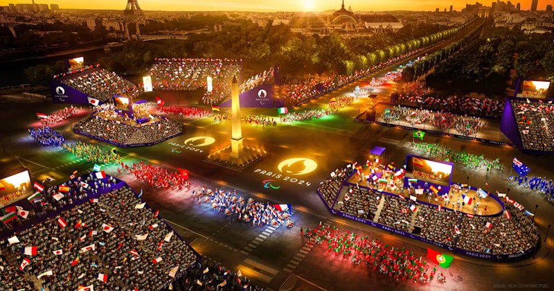 Париж зажигает: уникальное открытие Олимпийских игр 2024