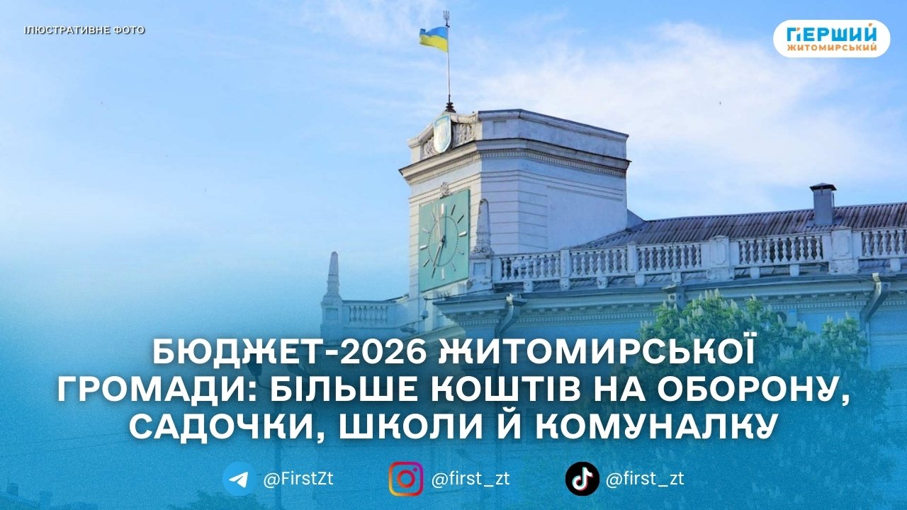 ЖМР для ЗМІ презентувала проєкт бюджету громади на 2026 рік: пріоритети — ЗСУ, освіта та критична інфраструктура