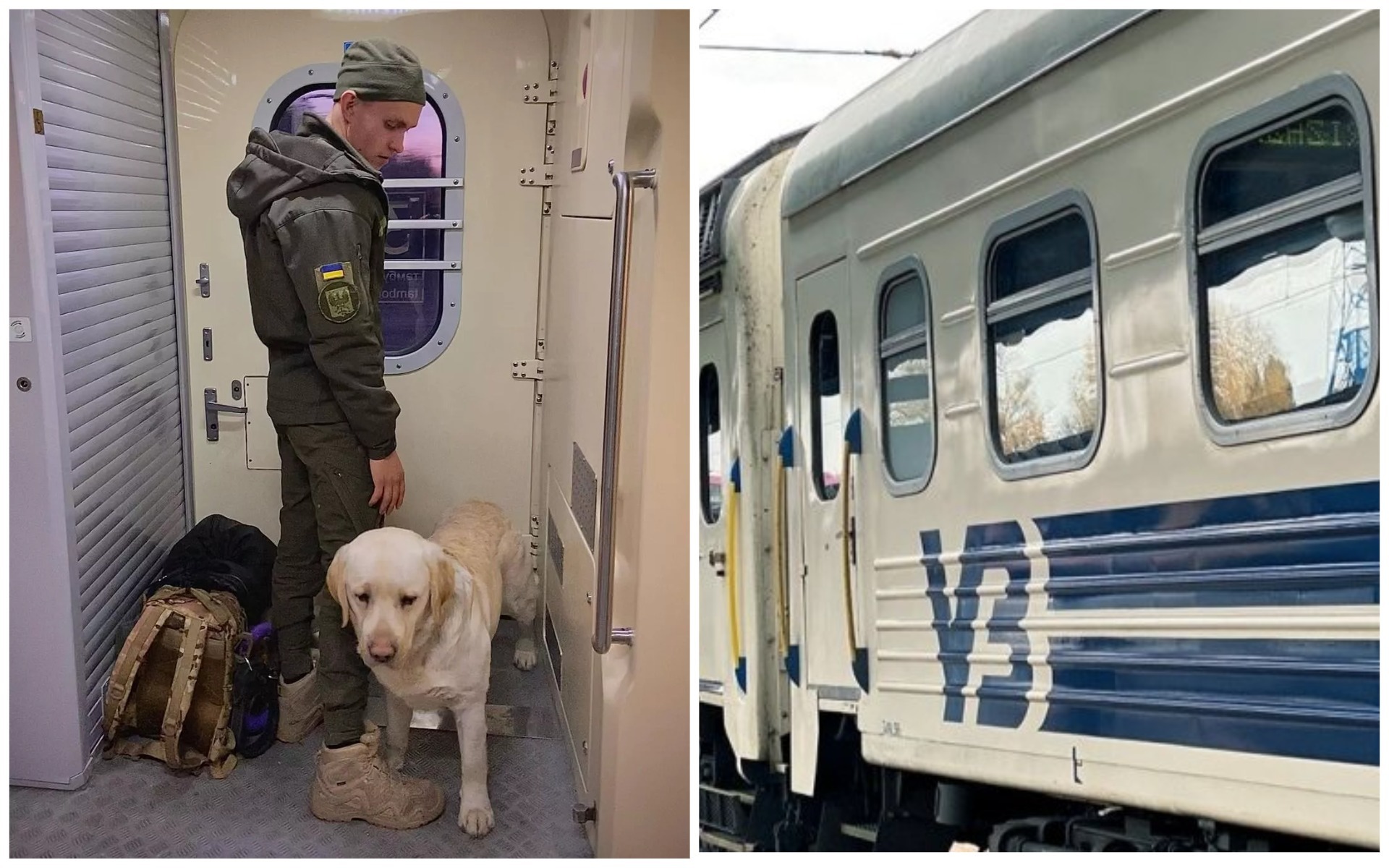 Військовий з собакою їхав у тамбурі: розгортається черговий скандал з «Укрзалізницею»