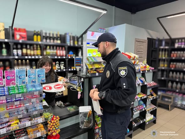 На Прикарпатті поліцейські продовжують профілактичну роботу щодо недопущення продажу алкоголю та тютюну неповнолітнім