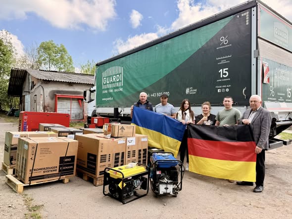 Калуш отримав від німецького міста-побратима 14 генераторів