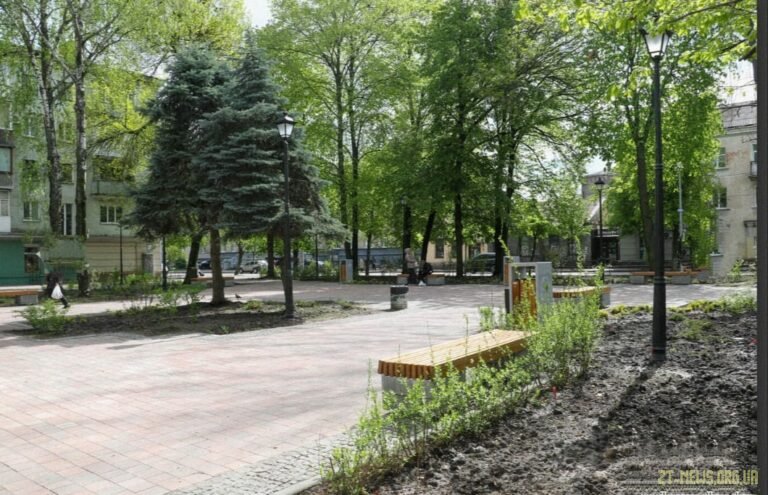 У Житомирі провели аудит безпеки території скверу що на розі вулиць Князів Острозьких та Київської