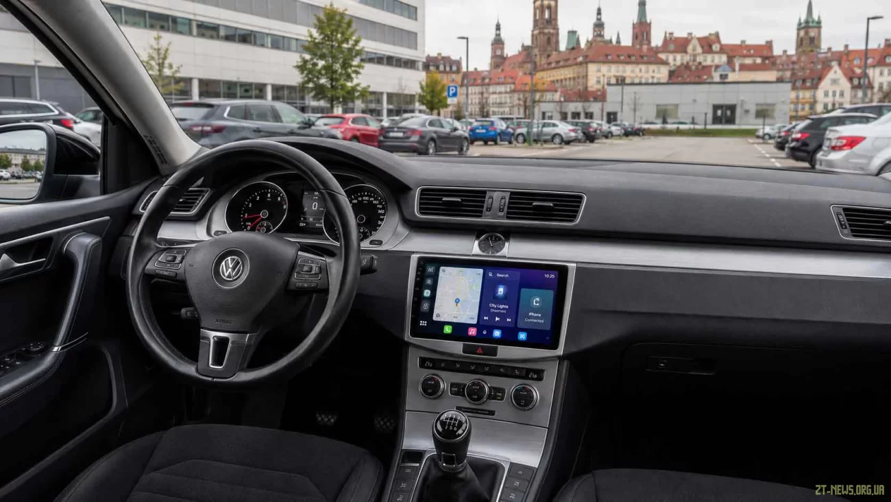 VW Passat: кнопки керма для радіо 9 дюймів